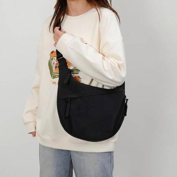 Women Nylon Crossbody Bag Compact Purse Multi-Pocket Minimalist Travel - Picture 5 of 5